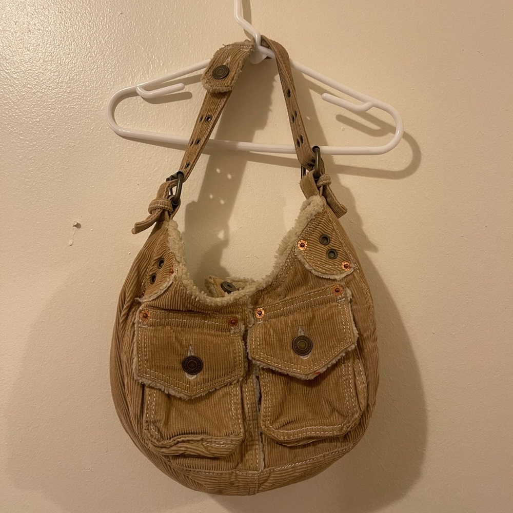 GAP Brown/Tan Corduroy Mini Bag